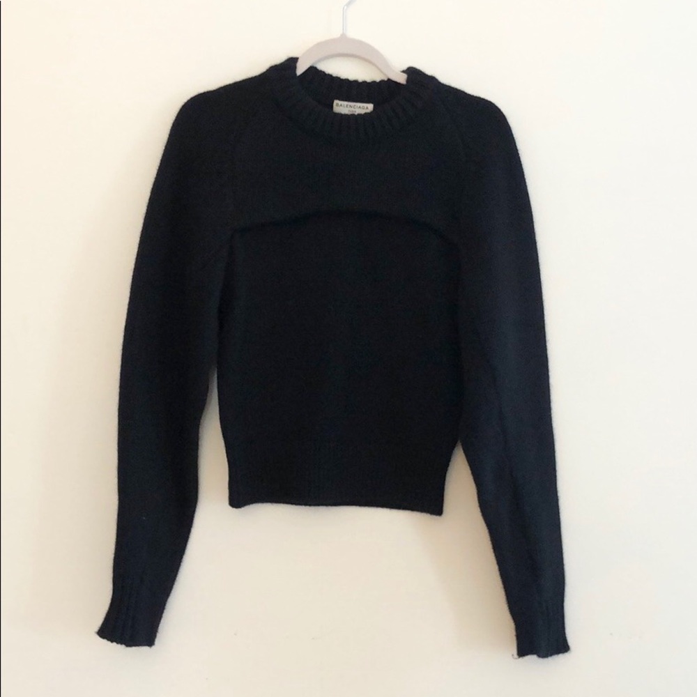 Balenciaga Virgin Wool Cocoon Sweater